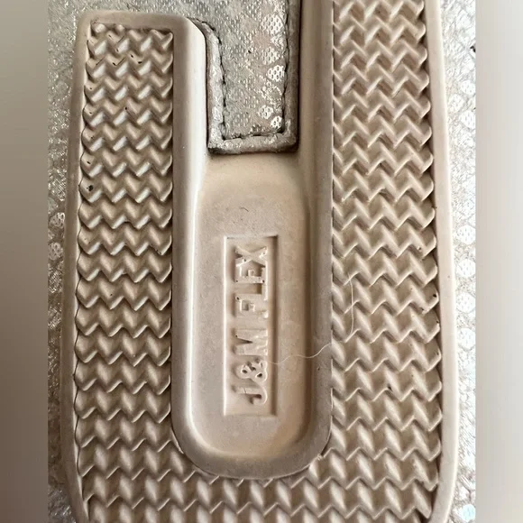 Johnston and Murphy silver and cream penny loafers size 10 - Picture 14 of 15